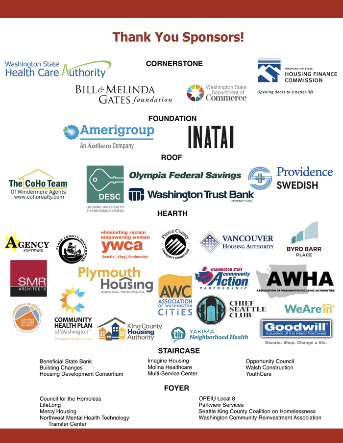 Thank you to the sponsors of COEH 2023. This images includes the logos and names of this year’s sponsors.
