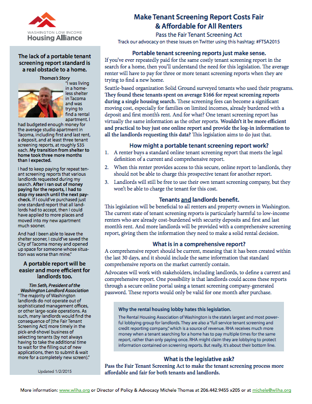 Fact Sheets and Publications | Washington Low Income Housing Alliance