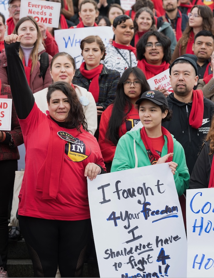 Hundreds of advocates gathered on the Capitol steps during HHAD 2024