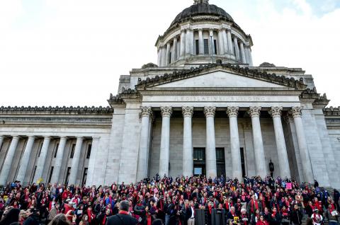Capitol steps - Homelessness and Advocacy Day 2016
