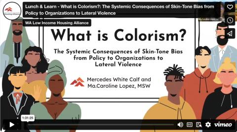 The cover slide for the session on What is Colorism?